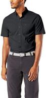 👔 dapper and cozy: dockers sleeve button comfort gingham shirt logo