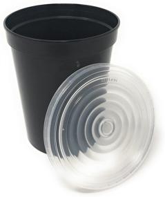 img 4 attached to 🍹 CSBD Clear Transparent Lids for Stadium Cups - 10 Pack (16 & 22 oz), Reusable & BPA Free