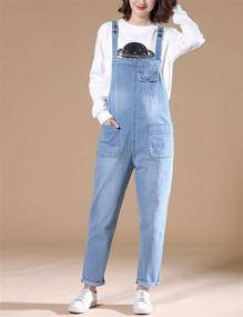 img 1 attached to Gihuo Classic Overall Jumpsuit Sleeveless Women's Clothing in Jumpsuits, Rompers & Overalls