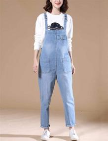 img 2 attached to Gihuo Classic Overall Jumpsuit Sleeveless Women's Clothing in Jumpsuits, Rompers & Overalls