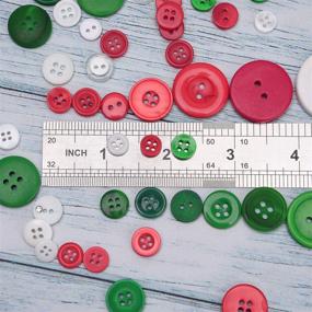 img 1 attached to 🎄 Livder 300g Christmas Craft Buttons - Handmade Sewing Button with 2 or 4 Holes for Art Crafts, DIY Projects, and Decoration