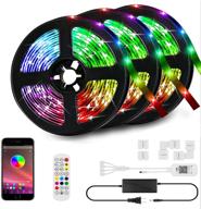 🎶 transform your space: 50ft led strip lights kit with sync to music, smart rgb control, and bluetooth app логотип