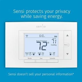 img 3 attached to Enhance Your Smart Home with Emerson Sensi Wi-Fi Smart Thermostat - Alexa Compatible, Energy Star Certified