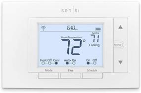 img 4 attached to Enhance Your Smart Home with Emerson Sensi Wi-Fi Smart Thermostat - Alexa Compatible, Energy Star Certified