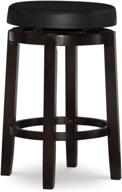 🔥 stylish and sleek: linon maya 24" black counter stool - enhance your space with elegance logo