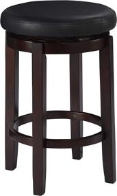 img 1 attached to 🔥 Stylish and Sleek: Linon Maya 24" Black Counter Stool - Enhance Your Space With Elegance