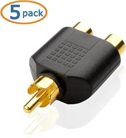 img 3 attached to 🔌 Cable Matters 5-Pack Gold Plated RCA Male to Female Splitter Adapter - Enhanced SEO