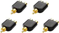 🔌 cable matters 5-pack gold plated rca male to female splitter adapter - enhanced seo logo