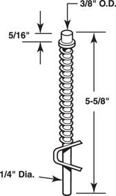 img 1 attached to 🔧 Prime-Line Products N 6730: Reliable Bi-Fold Door Bottom Pivot Rod, 5-13/16-Inch - Enhance Door Performance