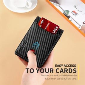 img 1 attached to 🔒 High Blocking Capacity Men's Accessories and Wallets - Runbox Leather Wallets