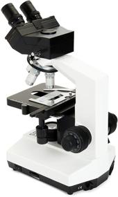 img 2 attached to 🔬 Celestron CB2000C Compound Binocular Microscope with 40x - 2000x Power, Mechanical Stage, 4 Fully Achromatic Objectives, Abbe Condenser, 10x and 20x Eyepieces, Coaxial Focus, 10 Prepared Slides, 3 Color Filters, Emersion Oil