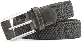 img 2 attached to 🎁 Stylish Gift Boxed Casual Men's Accessories: Woven Stretch Braided Collection