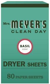 img 4 attached to 🌿 Mrs. Meyer's Clean Day Dryer Sheets with Basil Scent - 80 Count, Cruelty Free Fabric Softener, Reduces Static, Infused with Essential Oils