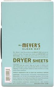 img 2 attached to 🌿 Mrs. Meyer's Clean Day Dryer Sheets with Basil Scent - 80 Count, Cruelty Free Fabric Softener, Reduces Static, Infused with Essential Oils