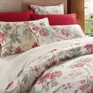 🌸 brandream eastern floral chinoiserie blossom print duvet quilt cover king size - elegant asian style botanical tree branches ornamental drawing - luxurious 800tc egyptian cotton - 3pc bedding set peony (king) logo