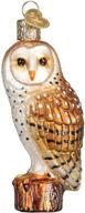 🦉 exquisite old world christmas barn owls glass blown ornaments: enchant your christmas tree logo