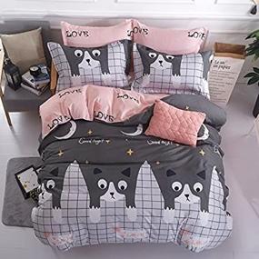 img 3 attached to KFZ Beddingset Comforter Bedsheet Pillowcase Kids' Home Store