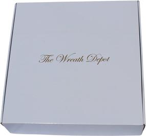 img 3 attached to 🎁 Венок Моравия от The Wreath Depot - 22 дюйма, прекрасный и полный венок для зимы на переднюю дверь, включает белый подарочный ящик.