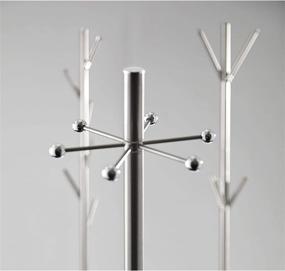 img 1 attached to Adesso WK2036-22 Evergreen Coat Racks in Satin, Brushed Steel Finish