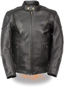 img 3 attached to 🧥 Milwaukee Leather LKM1900 Boy's Vented Side Lace Black Leather Moto Jacket