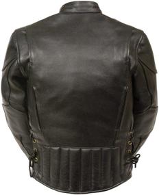 img 2 attached to 🧥 Milwaukee Leather LKM1900 Boy's Vented Side Lace Black Leather Moto Jacket