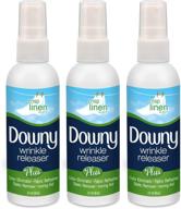 🧳 convenient 3 pack of downy wrinkle releaser: travel size, perfect cruise accessories with crisp linen scent - 3 fl oz logo