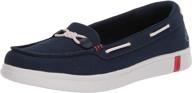 👟 skechers women's ultra-marina glide boat shoe logo