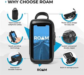 img 3 attached to 🚴 Roam Phone Bag Bike Mount - Waterproof Touchscreen Front Frame - Top Tube Handlebar Pack - Universal Compatibility with Android, iPhone 12 and 12 Pro - Enhanced SEO