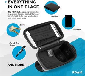 img 1 attached to 🚴 Roam Phone Bag Bike Mount - Waterproof Touchscreen Front Frame - Top Tube Handlebar Pack - Universal Compatibility with Android, iPhone 12 and 12 Pro - Enhanced SEO