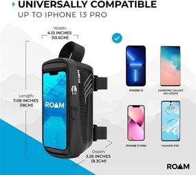 img 2 attached to 🚴 Roam Phone Bag Bike Mount - Waterproof Touchscreen Front Frame - Top Tube Handlebar Pack - Universal Compatibility with Android, iPhone 12 and 12 Pro - Enhanced SEO