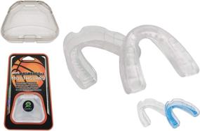 img 4 attached to COOLLO SPORTS Custom Fit Boil and Bite Mouth Guard - Adult Size (11 &amp; Above, All Trans.) for Basketball, Karate, Martial Arts, Wrestling, MMA with Free Case