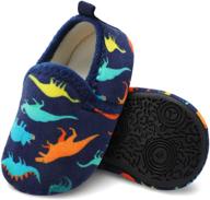 xihalook toddler fleece slippers dinosaur logo