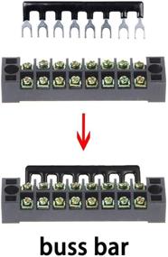 img 1 attached to 🚤 Shangyuan Boat Wire Terminal Block Buss Bar: 25A Terminal Strip Blocks for Efficient Boat Wiring, Fuse Panel, Battery Switches, Inverters, Lights, and Navigation