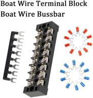 🚤 shangyuan boat wire terminal block buss bar: 25a terminal strip blocks for efficient boat wiring, fuse panel, battery switches, inverters, lights, and navigation логотип