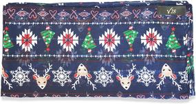 img 2 attached to V28 Cashmere Snowflake Print 🎁 Женский шарф - Легкий рождественский подарок