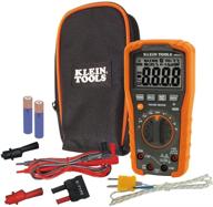 🔧 klein tools mm600 multimeter: auto-ranging, ac/dc voltage and current, temperature, frequency, continuity, 1000v+ logo
