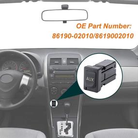 img 1 attached to 🔊 Enhance Your Toyota's Audio System: Aux Port Adaptor Input Jack 86190-02010 for Corolla, Tacoma, RAV4, Tundra (08-13)