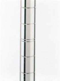 img 2 attached to 📱 Metro 33UP Mobile Site Select Chrome Plated Steel Post, 1-inch Diameter, 34.5" Height (Pack of 4)