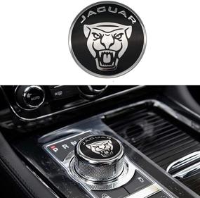 img 2 attached to Black MAXDOOL Panel Frame Cover Trim Accessories Gear Shift Knob Cover Decoration Trim Sticker for Jaguar XF XE XJ F-Pace