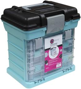 img 1 attached to 🗂️ Organize with Ease: Creative Options 1363-83 Grab N' Go Rack System in Soft Blue, Medium