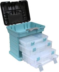 img 3 attached to 🗂️ Organize with Ease: Creative Options 1363-83 Grab N' Go Rack System in Soft Blue, Medium