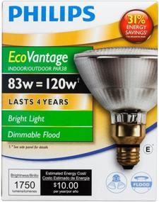 img 3 attached to 💡 Philips 424985 83-Watt PAR38 Halogen Flood Light: Dimmable, Long Life Bulb with Medium Skirted Base