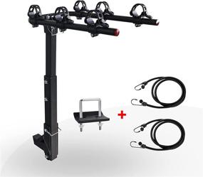 img 3 attached to 🚲 SUV Bike Rack: 3 Bike Platform Hitch Mount, Foldable | Ideal for Cars, Trucks, SUVs, and Minivans