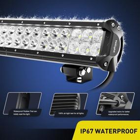 img 1 attached to ⚡ Nilight - 60004C-A Light Bar 17" 108W LED Lights, Spot Flood Combo Off Road Lights, Driving Lights, Fog Lights, Jeep Lights, Boat Lighting, Work Light, 2 Years Warranty