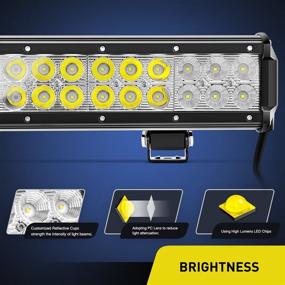 img 2 attached to ⚡ Nilight - 60004C-A Light Bar 17" 108W LED Lights, Spot Flood Combo Off Road Lights, Driving Lights, Fog Lights, Jeep Lights, Boat Lighting, Work Light, 2 Years Warranty