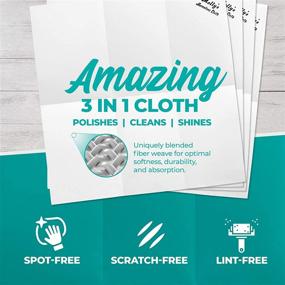 img 2 attached to 🧽 2-Pack Streak-Free Polishing Cloth - Optimal for SEO