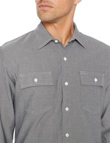 img 1 attached to Goodthreads Standard Fit Long Sleeve Herringbone Heather Men's Clothing for Shirts