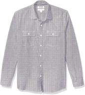 goodthreads standard fit long sleeve herringbone heather men's clothing for shirts logo