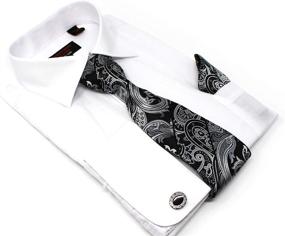 img 3 attached to Stylish Christopher Tanner Handkerchief Cufflinks for Men's Clothing: Elevate Your Formal Attire