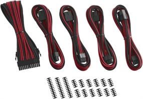 img 2 attached to CableMod 8 8 Series Classic ModFlex Sleeved Cable Extension Kit (Black Red)